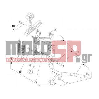 PIAGGIO - MP3 400 IE MIC 2008 - Frame - Stands - 649304 - ΣΤΑΝ ΚΕΝΤΡΙΚΟ FUOCO 500