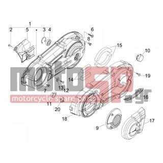 PIAGGIO - MP3 400 RL TOURING 2011 - Engine/Transmission - COVER sump - the sump Cooling - 833663 - ΒΙΔΑ ΚΑΠΑΚΙΟΥ ΚΙΝΗΤ ΕΞΩΤΕΡ ΝEXUS