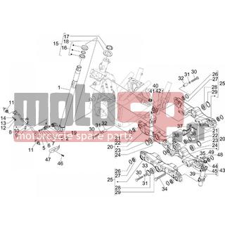 PIAGGIO - MP3 400 RL TOURING 2011 - Suspension - Fork / bottle steering - Complex glasses - 167018 - ΤΣΙΜΟΥΧΑ 16X12X3