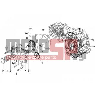 PIAGGIO - MP3 400 RL TOURING 2011 - Κινητήρας/Κιβώτιο Ταχυτήτων - complex reducer - 830198 - ΒΙΔΑ M8X50==>>B016773