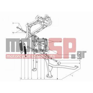 PIAGGIO - MP3 500 RL SPORT - BUSIBESS 2011 - Body Parts - Standard / s - 967351 - ΛΑΣΤΙΧΟ ΣΤΑΝ ΚΟΝΤΡΑ BEV 250 E3-SPORT