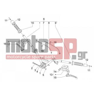 PIAGGIO - MP3 500 RL SPORT - BUSIBESS 2011 - Brakes - Send - brake master cylinders - 257134 - ΚΟΛΛΙΕΣ
