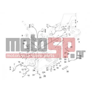 PIAGGIO - MP3 500 RL SPORT - BUSIBESS 2011 - Frame - main cable group - 145298 - ΚΟΛΛΑΡΟ ΦΥΣΟΥΝΑΣ RUNNER PUREJET