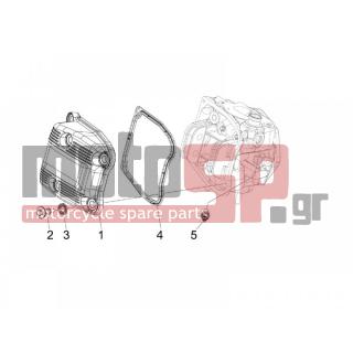 PIAGGIO - MP3 500 RL SPORT - BUSIBESS 2011 - Engine/Transmission - COVER head - 830820 - ΦΛΑΝΤΖΑ ΚΑΠΑΚΙΟΥ ΚΕΦΑΛΗΣ SC 400800
