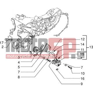 PIAGGIO - NRG EXTREME < 2005 - Engine/Transmission - OIL PUMP - 287021 - ΛΑΣΤΙΧΟ ΚΑΡΤΕΡ SKIPPER