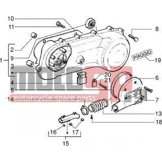 PIAGGIO - NRG EXTREME < 2005 - Engine/Transmission - COVER transmission - 297049 - ΦΥΣΟΥΝΑ ΑΕΡΑΓ ΚΙΝΗΤ RUN 50-ΤΥΡΗ 80-MC2