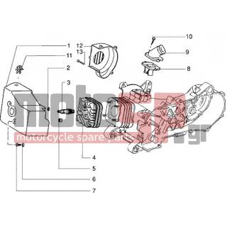 PIAGGIO - NRG EXTREME < 2005 - Brakes - Head and socket joints (with rear drum brakes Vehicles) - 436095 - Ρακόρ εισαγωγής