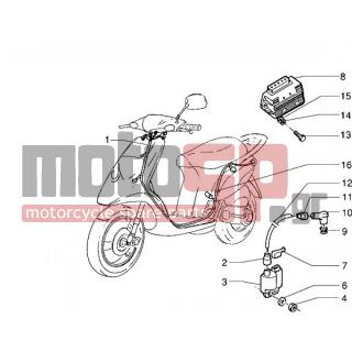 PIAGGIO - NRG EXTREME < 2005 - Electrical - Cable Group-regulator-coil HV - 573052 - ΠΙΑΣΤΡΑΚΙ ΚΑΛΩΔΙΩΣΗΣ