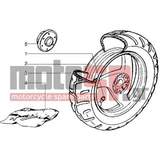 PIAGGIO - NRG EXTREME < 2005 - Brakes - Rear wheel (with rear drum brakes Vehicles) - 563755 - ΚΑΠΑΚΙ ΔΙΑΚΟΣΜ ΠΙΣΩ ΤΡΟΧΟΥ SCOOTER D=88m
