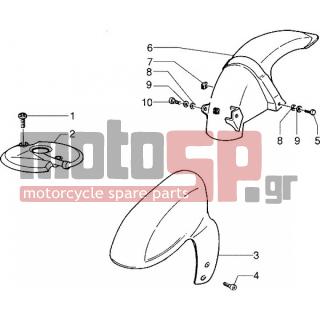 PIAGGIO - NRG EXTREME < 2005 - Body Parts - Fender front and back - 575249 - ΒΙΔΑ M6x22 ΜΕ ΑΠΟΣΤΑΤΗ