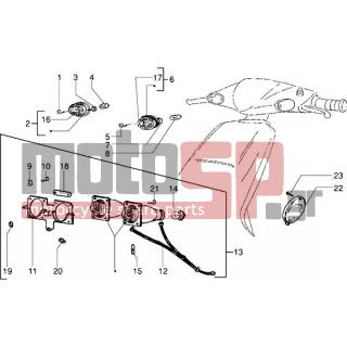 PIAGGIO - NRG MC2 < 2005 - Electrical - Projector - 465483 - ΤΑΠΑ ΚΡΑΔΑΣΜ ΑΡ ΦΑΝΟΥ NRG