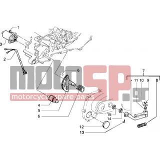 PIAGGIO - NRG MC3 < 2005 - Electrical - IGNITION - STARTER LEVER - 6416 - Δακτύλιος Seeger
