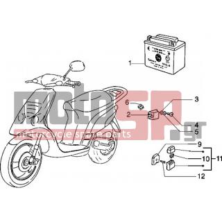 PIAGGIO - NRG MC3 < 2005 - Electrical - Battery-automatic switch - 15759 - Βίδα tccic M6x20