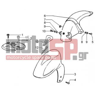 PIAGGIO - NRG MC3 DD < 2005 - Body Parts - Fender front and back - 15804 - Βίδα