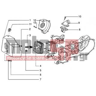 PIAGGIO - NRG MC3 DT < 2005 - Engine/Transmission - Head-cover and socket fittings - 833817 - ΚΑΠΑΚΙ ΒΟΛΑΝ LIBERTY 50RST-ΖΙΡ50CAT-MC3