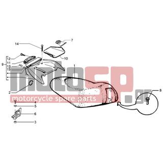 PIAGGIO - NRG MC3 DT < 2005 - Body Parts - saddle - 195482 - ΠΑΞΙΜΑΔΙ