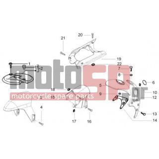 PIAGGIO - NRG POWER DD < 2005 - Body Parts - Fender front and back - 259348 - ΒΙΔΑ M 6X18 mm ΜΕ ΑΠΟΣΤΑΤΗ