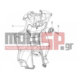 PIAGGIO - NRG POWER DD 2005 - Body Parts - Storage Front - Extension mask - 259349 - ΒΙΔΑ 4,2X13