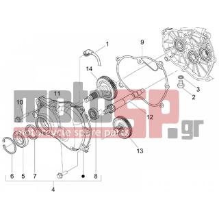 PIAGGIO - BEVERLY 250 IE E3 2007 - Engine/Transmission - complex reducer - 847931 - ΦΛΑΝΤΖΑ ΔΙΑΦΟΡΙΚΟΥ BEVERLY