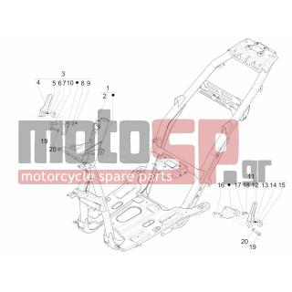PIAGGIO - NRG POWER DD 2007 - Frame - Frame / chassis - 295451 - ΜΑΡΣΠΙΕ ΠΙΣΩ SCOOTER ΑΡ+ΔΕ (ΑΛΟΥΜΙΝΙΟ)