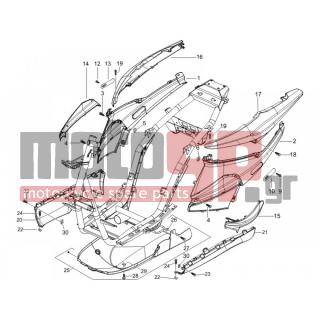 PIAGGIO - NRG POWER DD 2007 - Body Parts - Side skirts - Spoiler - 258249 - ΒΙΔΑ M4,2x19 (ΛΑΜΑΡΙΝΟΒΙΔΑ)