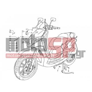 PIAGGIO - BEVERLY 250 IE E3 2007 - Electrical - Complex harness - 270793 - ΒΙΔΑ D3,8x16
