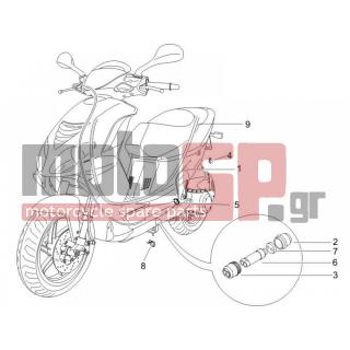 PIAGGIO - NRG POWER DD SERIE SPECIALE 2012 - Engine/Transmission - transmission Cables - 271977 - ΚΑΠΑΚΙ ΔΙΑΚΛ ΑΝΩ HEXAG-ΑΡΕ ΜΙΧ