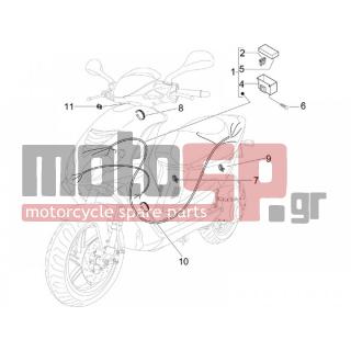 PIAGGIO - NRG POWER DD SERIE SPECIALE 2012 - Frame - main cable group - 581191 - ΚΑΠΑΚΙ ΑΣΦΑΛΕΙΟΘΗΚΗΣ BEV 250-MP3
