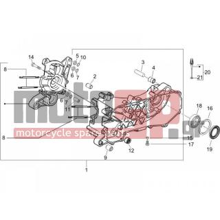 PIAGGIO - NRG POWER DD SERIE SPECIALE 2012 - Engine/Transmission - OIL PAN - 434735 - ΡΟΥΛΕΜΑΝ 6204/C4