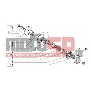 PIAGGIO - NRG POWER DT < 2005 - Engine/Transmission - driven pulley - 487935 - ΚΑΠΕΛΑΚΙ