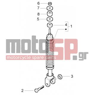 PIAGGIO - NRG POWER DT < 2005 - Suspension - rear shock absorber - 60048900A3 - αμορτισέρ