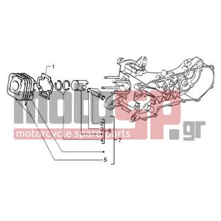 PIAGGIO - NRG POWER DT < 2005 - Engine/Transmission - Total cylinder-piston-button - 286810 - ΦΛΑΝΤΖΑ ΚΥΛΙΝΔΡΟΥ SCOOTER 50 2Τ