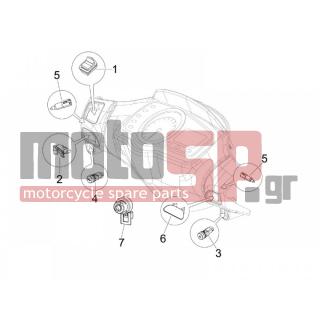 PIAGGIO - NRG POWER DT 2014 - Frame - Switches - 642968 - ΔΙΑΚΟΠΤΗΣ ΦΩΤΩΝ ΑΡ SCOOTER 99>>