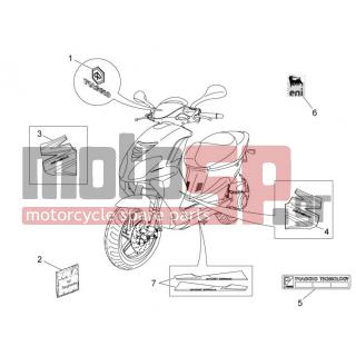 PIAGGIO - NRG POWER DT 2013 - Body Parts - Signs and stickers - 67324600A1 - ΑΥΤ/ΤΑ ΣΕΤ NRG POWER DD 2011 (544)
