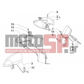 PIAGGIO - NRG POWER DT SERIE SPECIALE 2010 - Body Parts - Apron radiator - Feather - 575249 - ΒΙΔΑ M6x22 ΜΕ ΑΠΟΣΤΑΤΗ