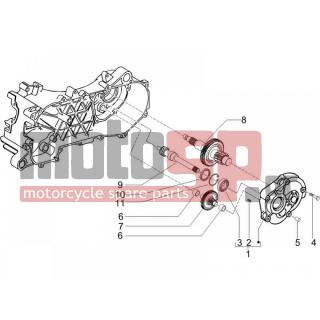 PIAGGIO - NRG POWER DT SERIE SPECIALE 2012 - Engine/Transmission - complex reducer - 478197 - ΡΟΔΕΛΑ ΑΞΟΝΑ ΔΙΑΦ SCOOTER 50-100 5 MM