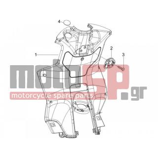 PIAGGIO - NRG POWER DT SERIE SPECIALE 2012 - Body Parts - Storage Front - Extension mask - 259349 - ΒΙΔΑ 4,2X13