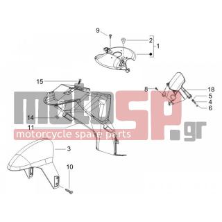 PIAGGIO - NRG POWER PURE JET 2005 - Body Parts - Apron radiator - Feather - 259830 - ΒΙΔΑ SCOOTER