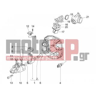 PIAGGIO - NRG POWER PURE JET 2007 - Engine/Transmission - Throttle body - Injector - Fittings insertion - 830093 - ΣΕΝΣΟΡΑΣ ΚΕΦΑΛΗΣ ΚΥΛ SCOOTER INEZ