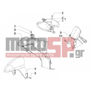 PIAGGIO - NRG POWER PURE JET 2011 - Body Parts - Apron radiator - Feather - 259830 - ΒΙΔΑ SCOOTER