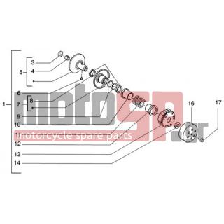 PIAGGIO - NRG PUREJET < 2005 - Engine/Transmission - driven pulley - 487935 - ΚΑΠΕΛΑΚΙ