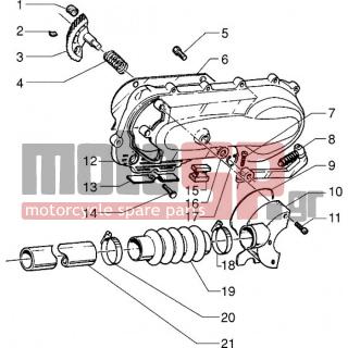 PIAGGIO - SFERA RST 125 < 2005 - Engine/Transmission - Start with pedal - sump Cooling - 414837 - ΒΙΔΑ M6X25-B016774