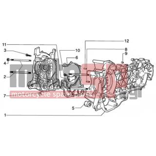 PIAGGIO - BEVERLY 125 < 2005 - Engine/Transmission - OIL PAN - 828766 - ΛΑΜΑΡΙΝΑ ΚΑΡΤΕΡ BEVERLY/VESPA GT 200