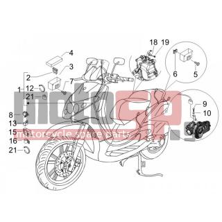 PIAGGIO - BEVERLY 250 IE SPORT E3 2008 - Electrical - Complex harness - 484123 - ΒΙΔΑ