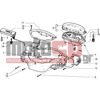 PIAGGIO - SKIPPER 125 1998 - Body Parts - Odometer-wheel covers - 258249 - ΒΙΔΑ M4,2x19 (ΛΑΜΑΡΙΝΟΒΙΔΑ)