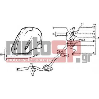 PIAGGIO - SKIPPER 125 4T < 2005 - Frame - steering parts-mask - 265249 - ΒΙΔΑ MANET COSA2-FL-SCOOTER