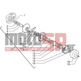PIAGGIO - SKIPPER 150 < 2005 - Engine/Transmission - cooling pipe strap-insertion tube - 431067 - ΚΑΠΕΛΑΚΙ