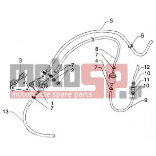 PIAGGIO - BEVERLY 250 RST < 2005 - Engine/Transmission - power circuit - CM004125 - Fuel tube