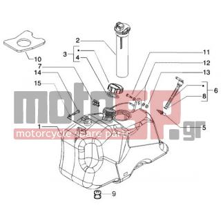 PIAGGIO - BEVERLY 250 RST < 2005 - Body Parts - fuel tank - 622252 - ΤΕΠΟΖΙΤΟ ΒΕΝΖ BEVERLY 125/250 RST