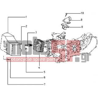 PIAGGIO - TYPHOON 50 < 2005 - Engine/Transmission - Head-cooling and socket fitting cap - 8375 - Βίδα M6x14